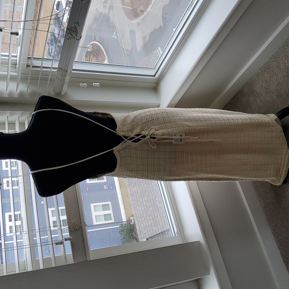 Free People Mallorca Fauxchet Sweater Midi Dress in Natural - L - Picture 10 of 16